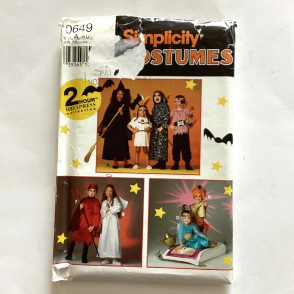 Simplicity Uncut Sewing Patterns 4287 & 0649 Kids Fall Halloween Costumes - Picture 5 of 7